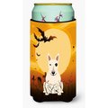 Carolines Treasures Halloween Bull Terrier White Tall Boy Beverage Insulator Hugger BB4404TBC